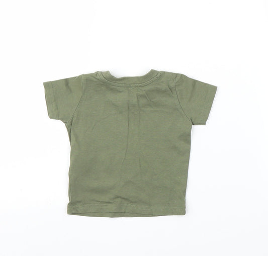 Primark Boys Green Basic T-Shirt Size 0-3 Months