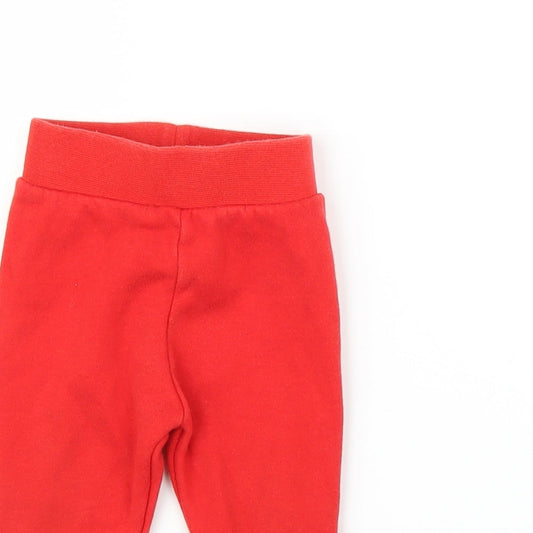 Paul Smith Boys Red Sweatpants Leggings Size 9 Months