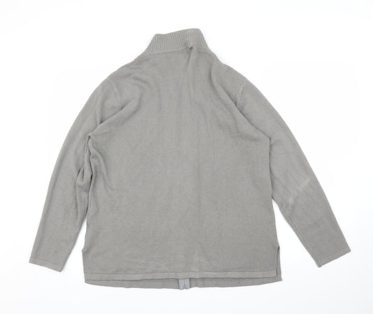 Eliane Womens Grey Full Zip Jumper Size XL