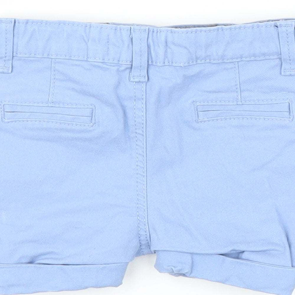 Primark Boys Blue Damask Capri Trousers Size 3-6 Months - Shorts