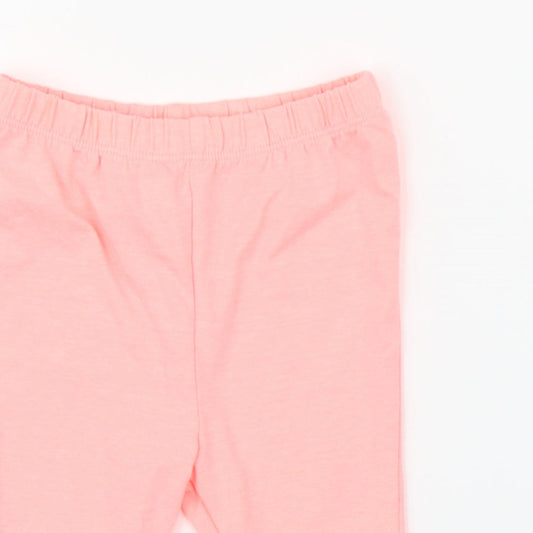 Woolies Babes Girls Pink Capri Leggings Size 12 Months