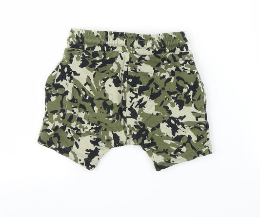 NEXT Boys Green Camouflage Capri Leggings Size 6-9 Months