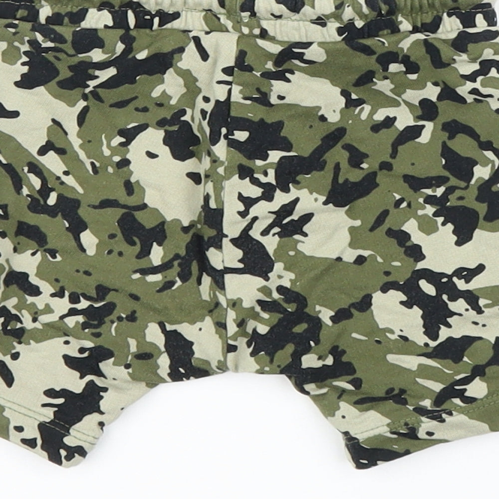 NEXT Boys Green Camouflage Capri Leggings Size 6-9 Months