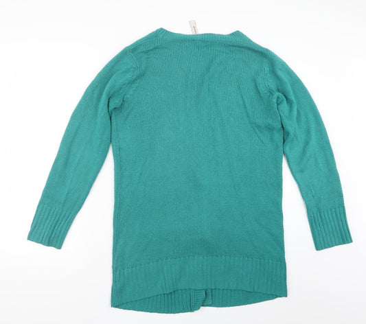 Marisota Womens Green Knit Cardigan Jumper Size 10