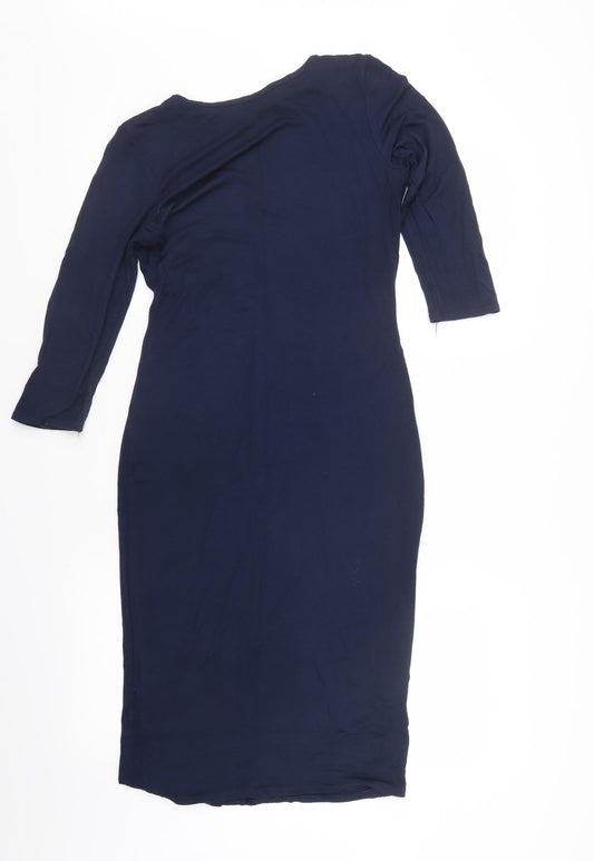 Apricot Womens Blue T-Shirt Dress Size 10