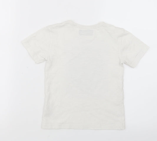 NEXT Girls White Basic T-Shirt Size 3 Years - Reversible Sequins