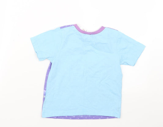 Nickelodeon Girls Blue Geometric Top Pyjama Top Size 2-3 Years - Paw Patrol