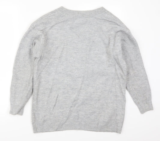 H&M Womens Green Knit Pullover Jumper Size S