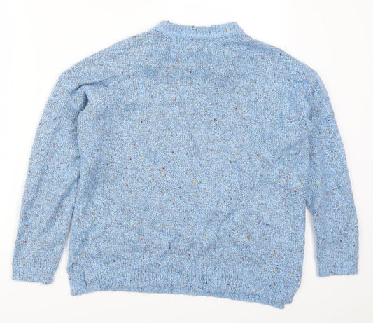 M&Co Womens Blue Pullover Jumper Size 14