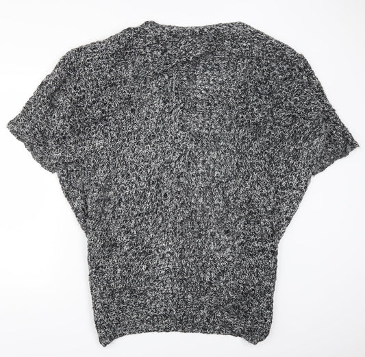 VERO MODA Womens Grey Knit Cardigan Jumper Size L