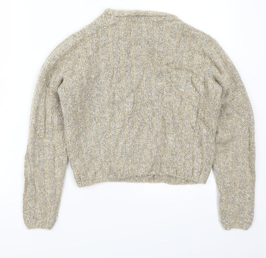 Marks and Spencer Womens Beige Knit Pullover Jumper Size 10