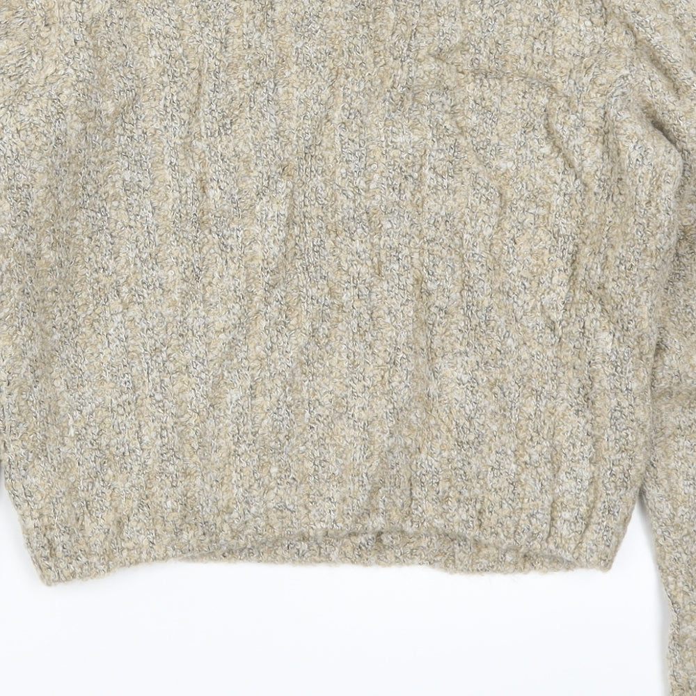 Marks and Spencer Womens Beige Knit Pullover Jumper Size 10