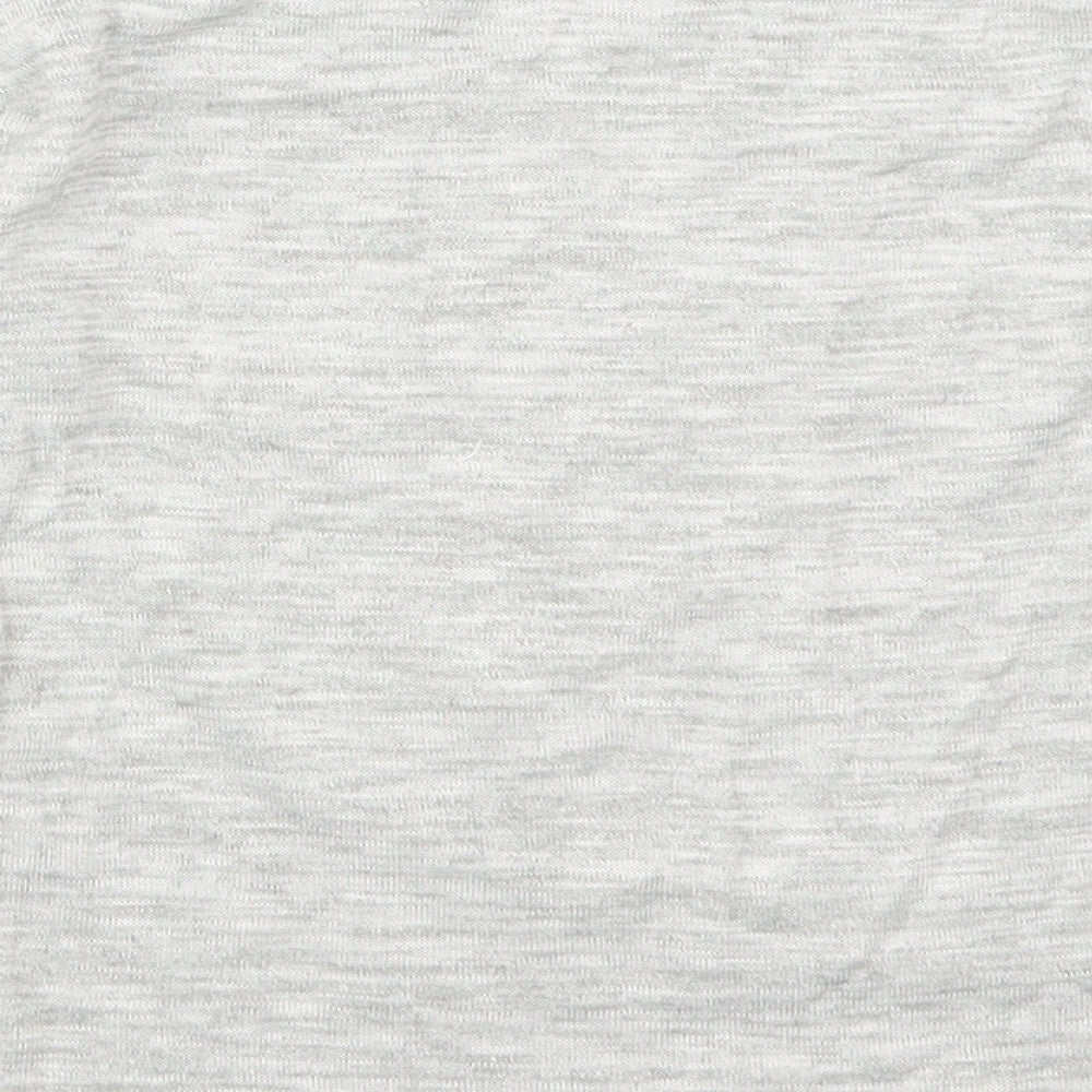 H&M Girls Grey Basic T-Shirt Size 9-10 Years - Butterflies Papillion