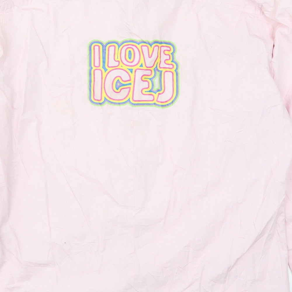 Ice J Mens Pink Button-Up Size 2XL - I Love Ice J