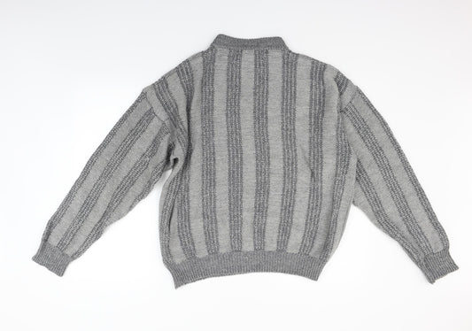 aventi Mens Grey Pullover Jumper Size XL