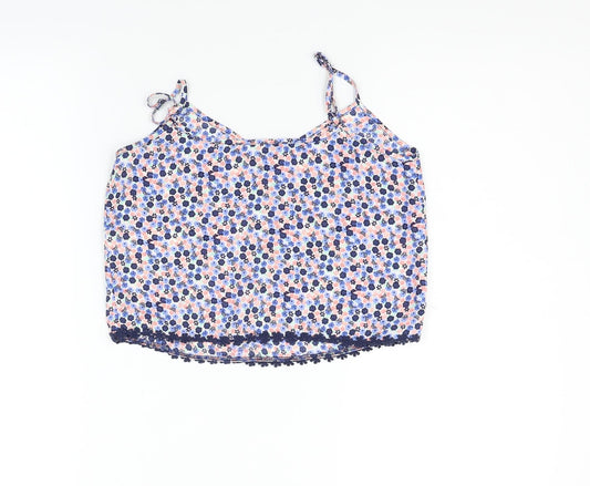 New Look Girls Blue Floral Tank Size 10 Years