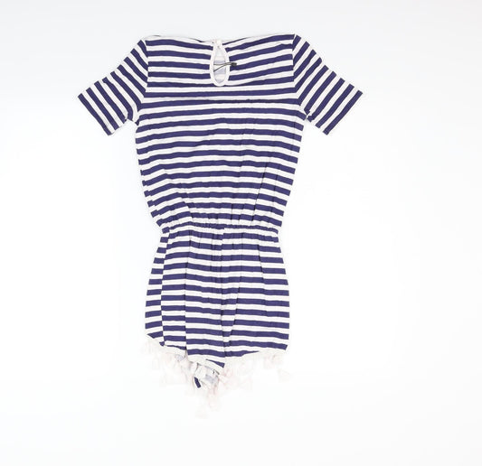 prety litle thing Womens Blue Striped Jumpsuit One-Piece Size 4 L11 in