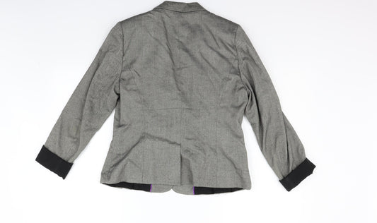 Papaya Womens Grey Jacket Blazer Size 12