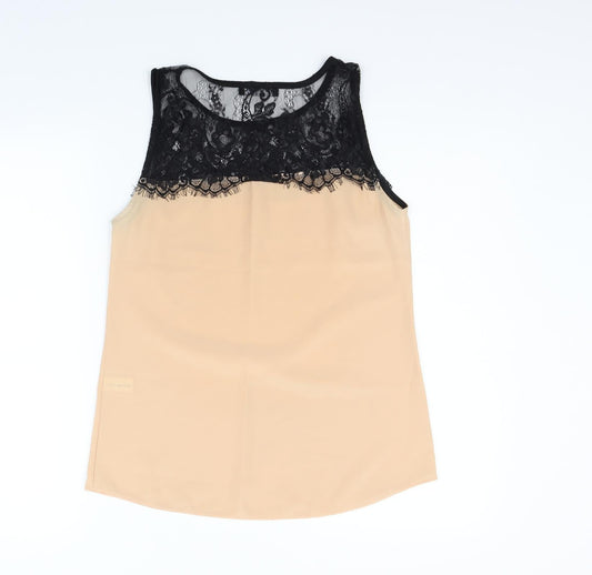 Select Womens Orange Basic Blouse Size 6