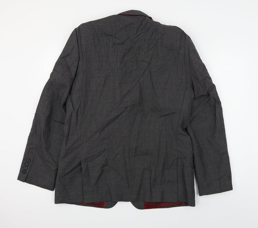 Preworn Mens Grey Jacket Blazer Size 34