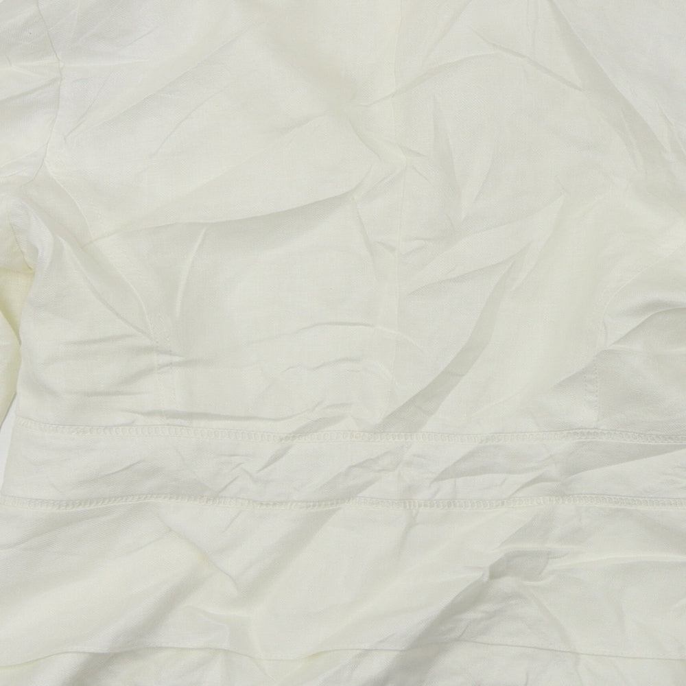 Per Una Womens White Jacket Blazer Size 10