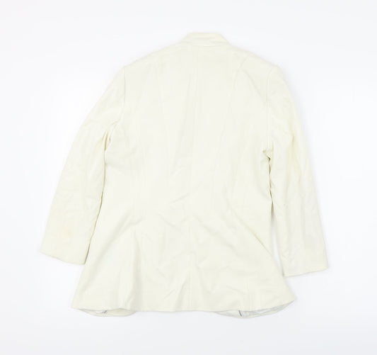 H&M Womens Ivory Jacket Blazer Size 6