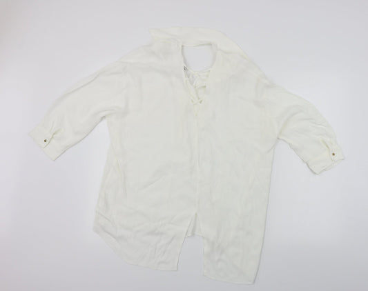 river island Womens White Basic Blouse Size 10