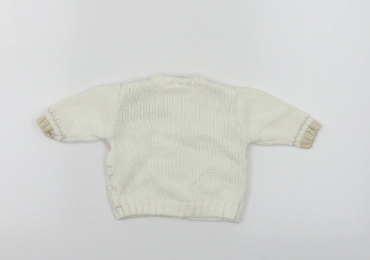 NEXT Boys Ivory Paisley Pullover Jumper Size 0-3 Months