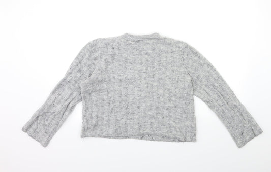 H&M Womens Grey Knit Pullover Jumper Size M