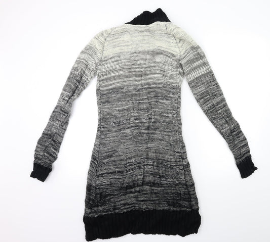 CKM Womens Grey Knit Cardigan Jumper Size S