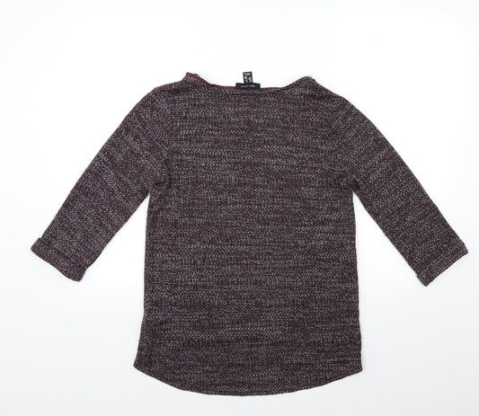 New Look Womens Purple Knit Pullover Jumper Size 8