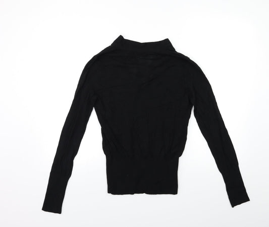 H&M Womens Black Knit Pullover Jumper Size S