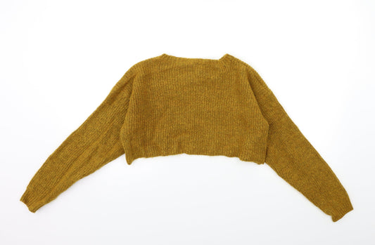 New Look Womens Brown Knit Pullover Jumper Size M