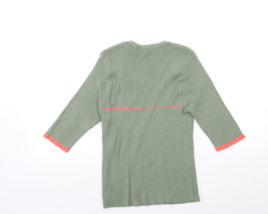 Dorothy Perkins Womens Green Knit Pullover Jumper Size 14