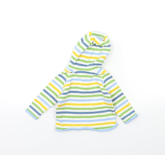 Marks and Spencer Baby Green Striped Pullover Jumper Size 6-9 Months