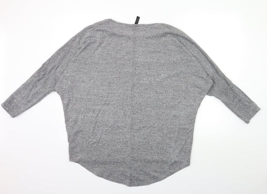 influence Womens Grey Knit Pullover Jumper Size M