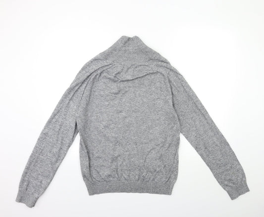 seppala Mens Grey Knit Pullover Jumper Size M