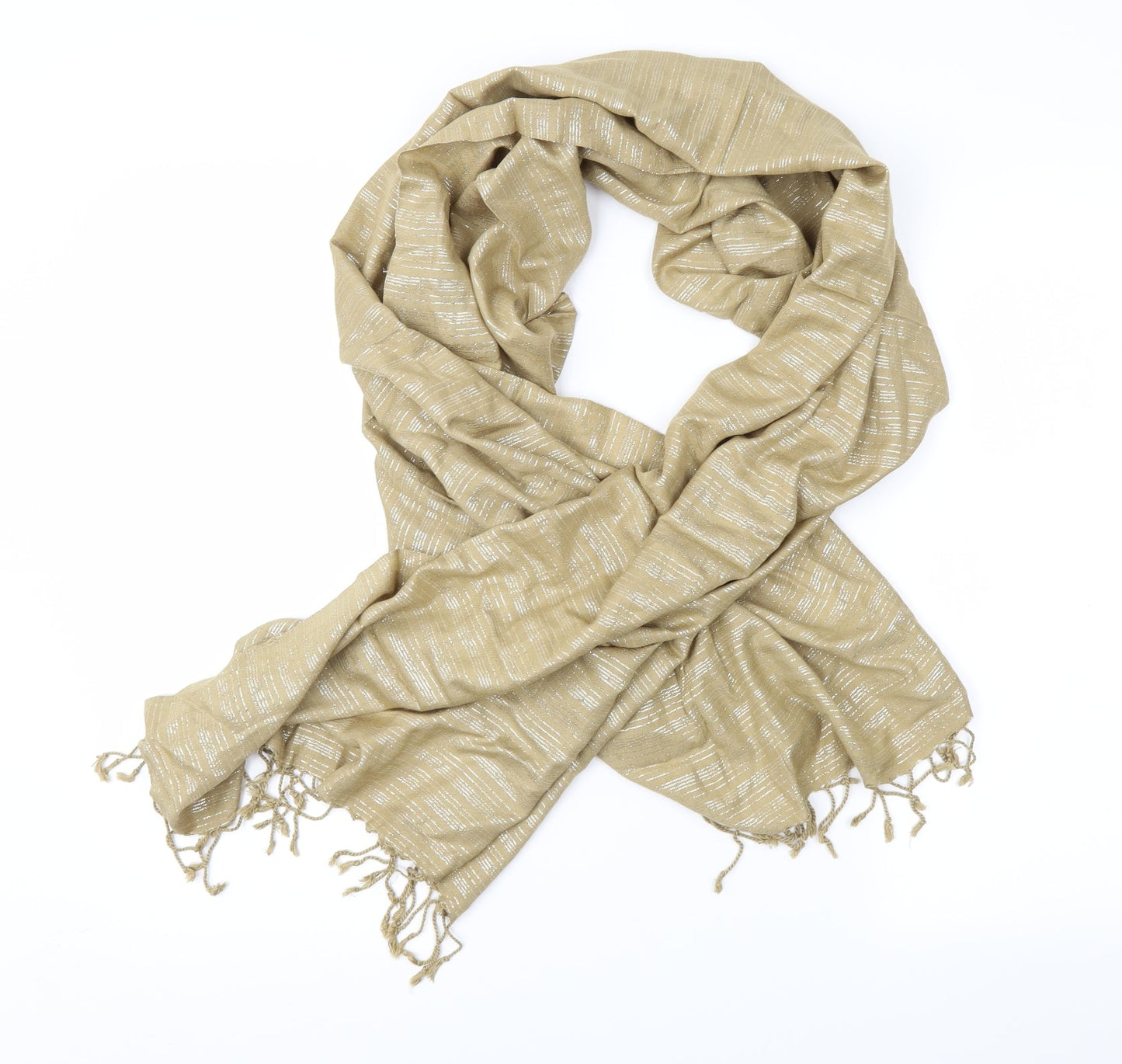 Preworn Womens Gold Shawl/Wrap