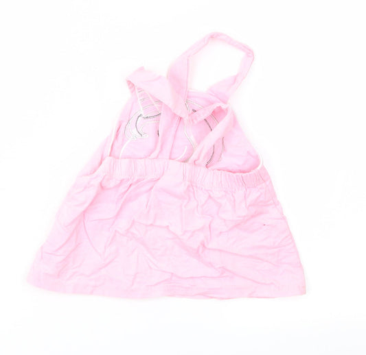 Youngland Girls Pink Corduroy Pinafore/Dungaree Dress Size 12 Months