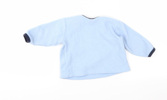 M&Co Boys Blue Fleece Jacket Size 6-9 Months