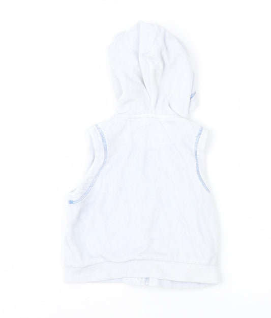 New Baby Boys Blue Gilet Waistcoat Size 3-6 Months