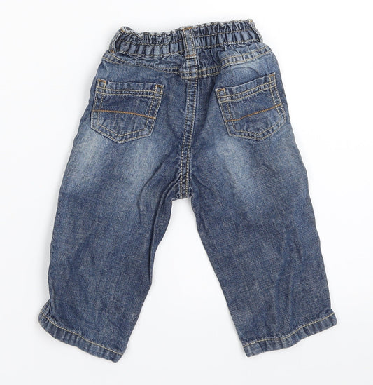 George Boys Blue Denim Capri Jeans Size 6-9 Months