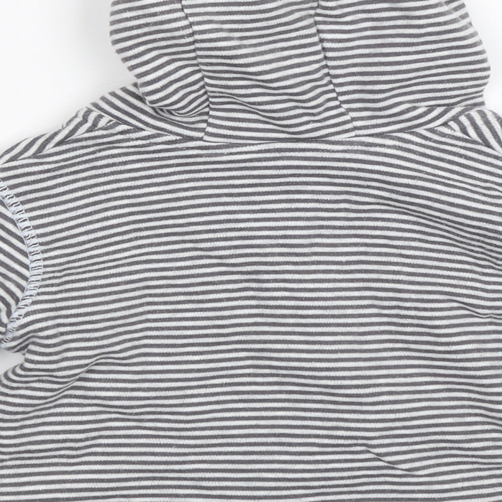 George Boys Grey Striped Jacket Size 6-9 Months