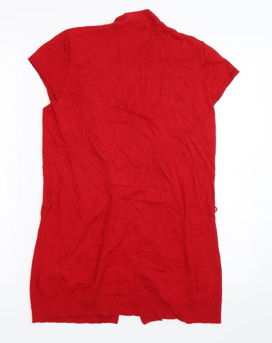 ESMARA Womens Red Cardigan Jumper Size M