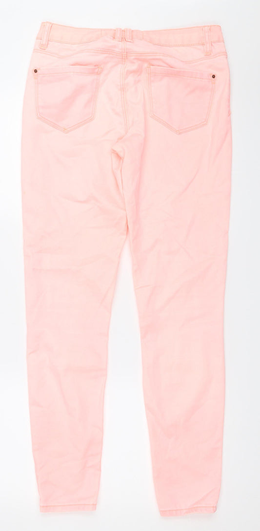 New Look Womens Pink Skinny Jeans Size 10 L30 in