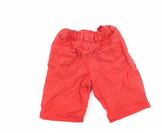 Denim & Co. Boys Red Denim Bermuda Shorts Size 5-6 Years