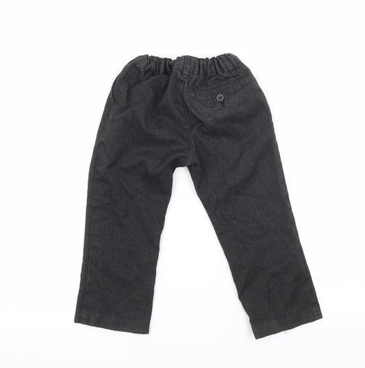 F&F Boys Grey Dress Pants Trousers Size 3-4 Years