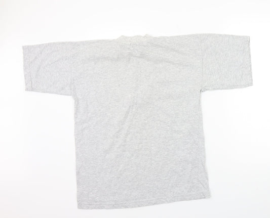 Sipanart Womens Grey Basic T-Shirt Size L
