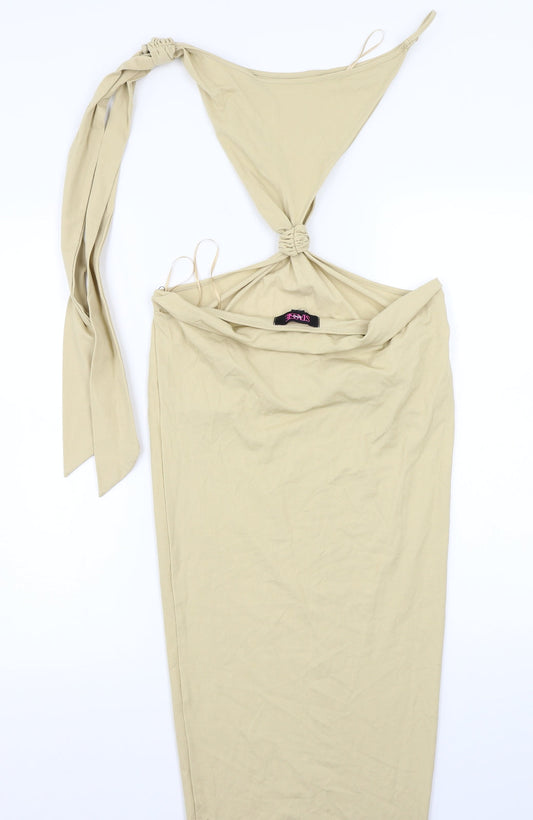 Stassie Womens Beige A-Line Size 8