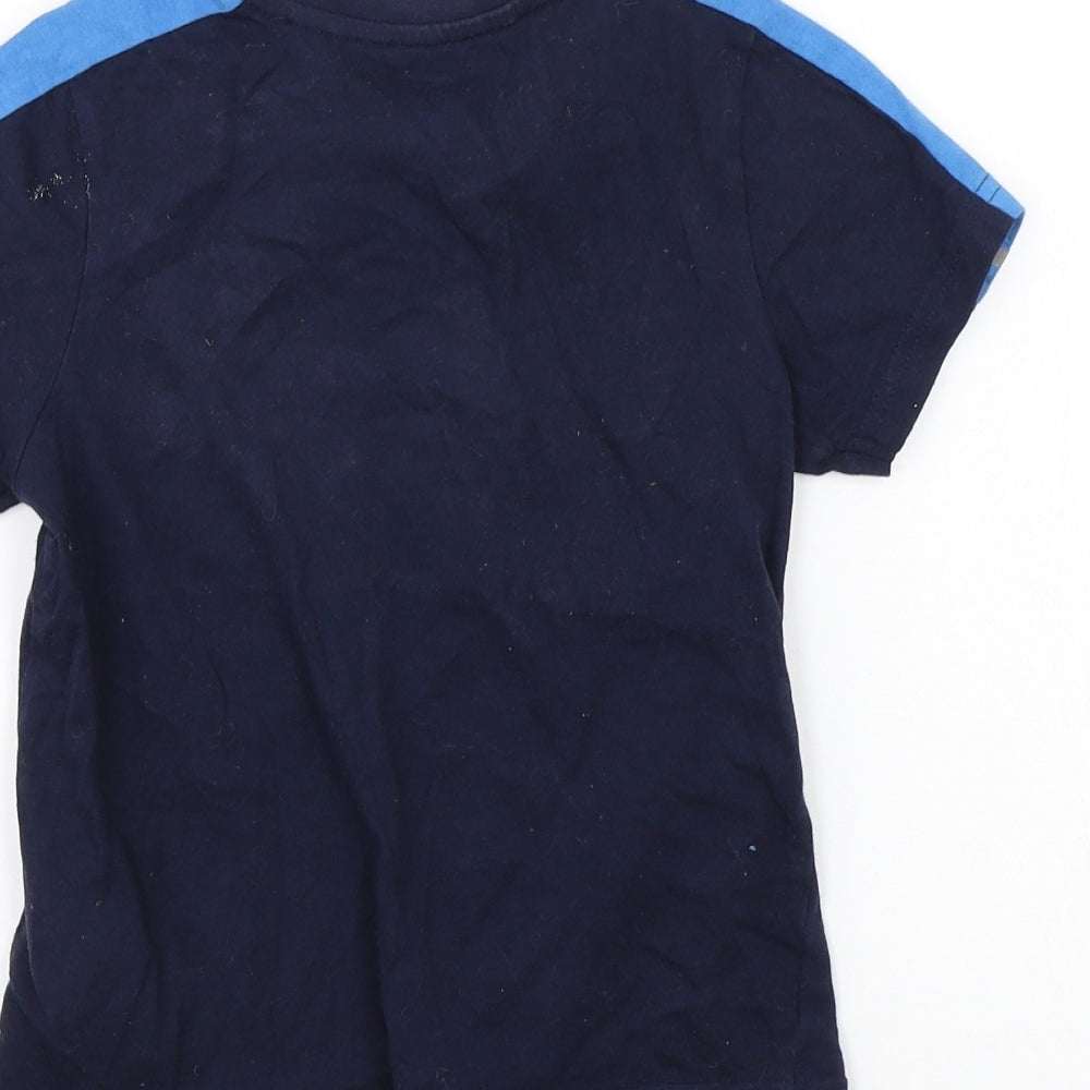 Vertbaudet Boys Blue Basic T-Shirt Size 5 Years